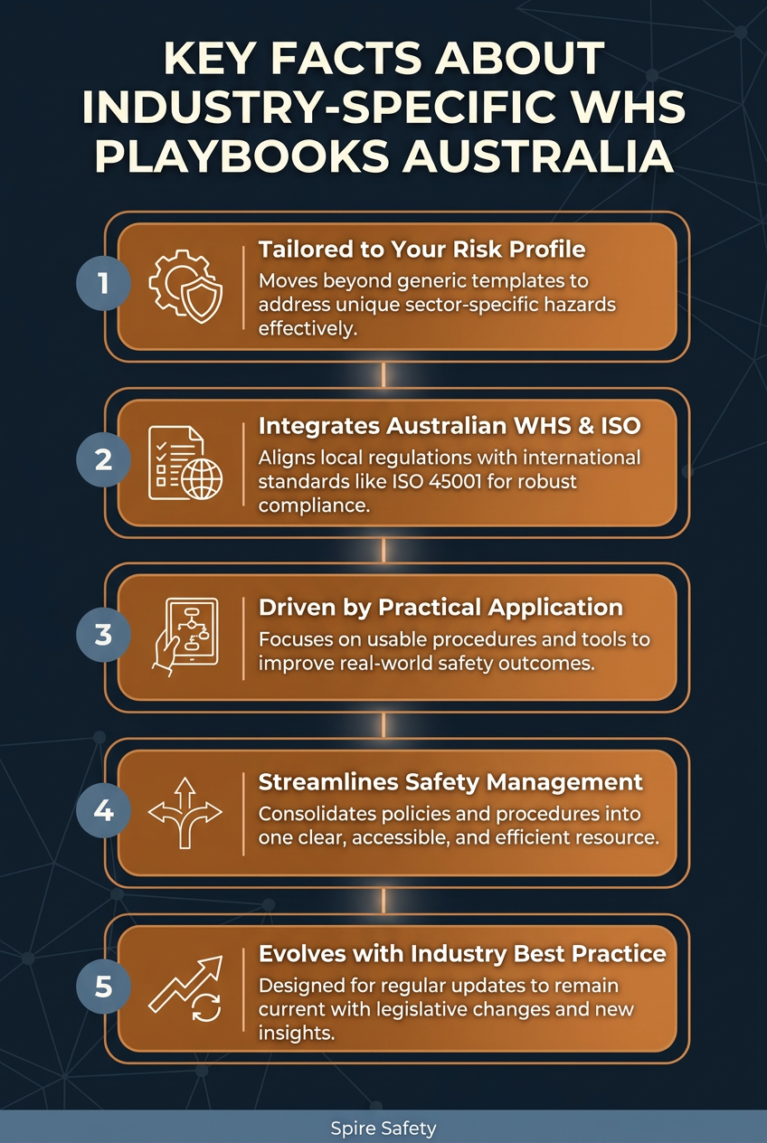 Understand essential facts about industry-specific WHS playbooks designed for Australian workplaces.