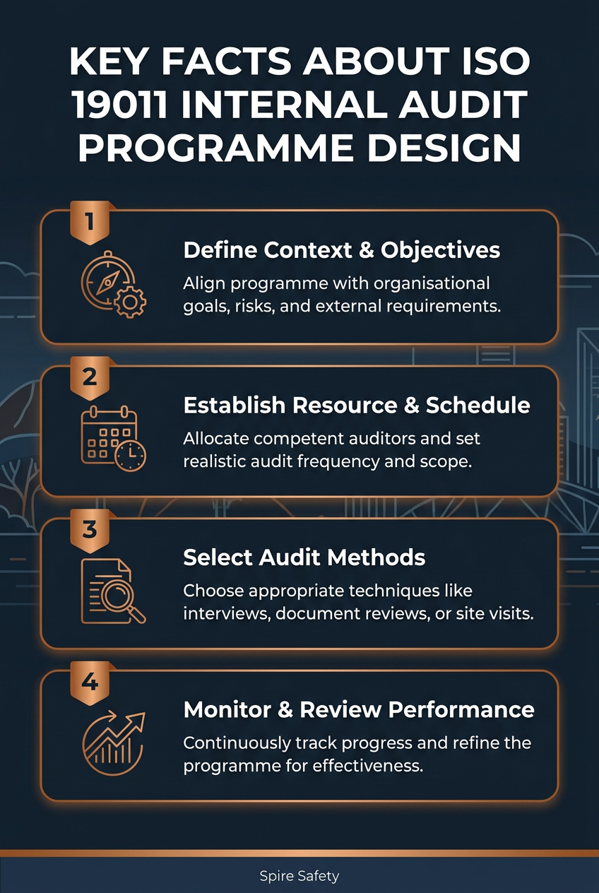 Key facts on designing your ISO 19011 internal audit programme for superior management system auditing.