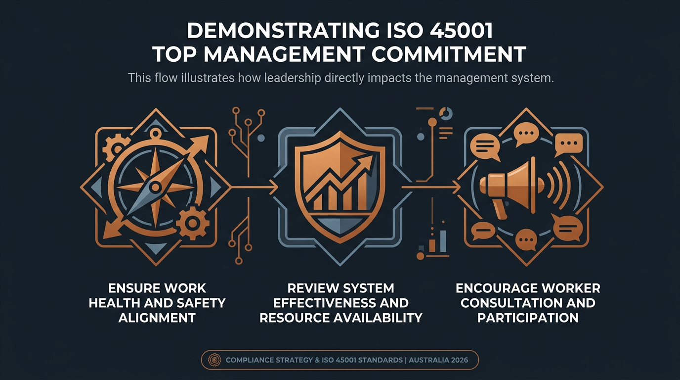 Clause 5: ISO 45001 Leadership Requirements Demonstrating ISO 45001 leadership commitment evidence and Clause 5 requirements