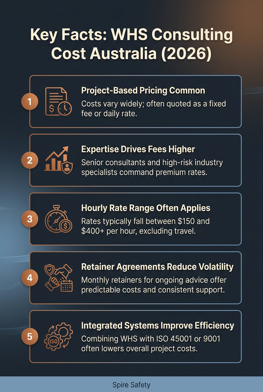 Understand the crucial factors influencing WHS consulting costs across Australia and plan your safety budget.