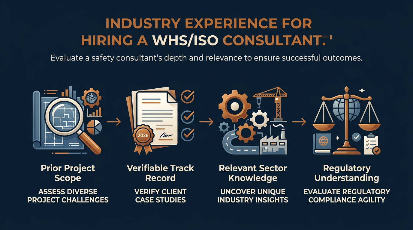 Uncertainty surrounds questions about industry experience when hiring a WHS consultant.