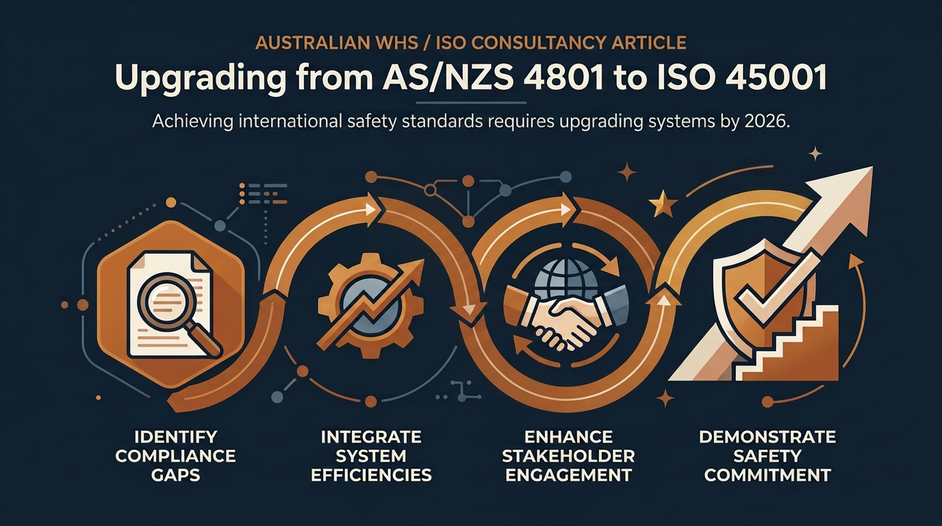 Transitioning from AS/NZS 4801 to ISO 45001 by 2026