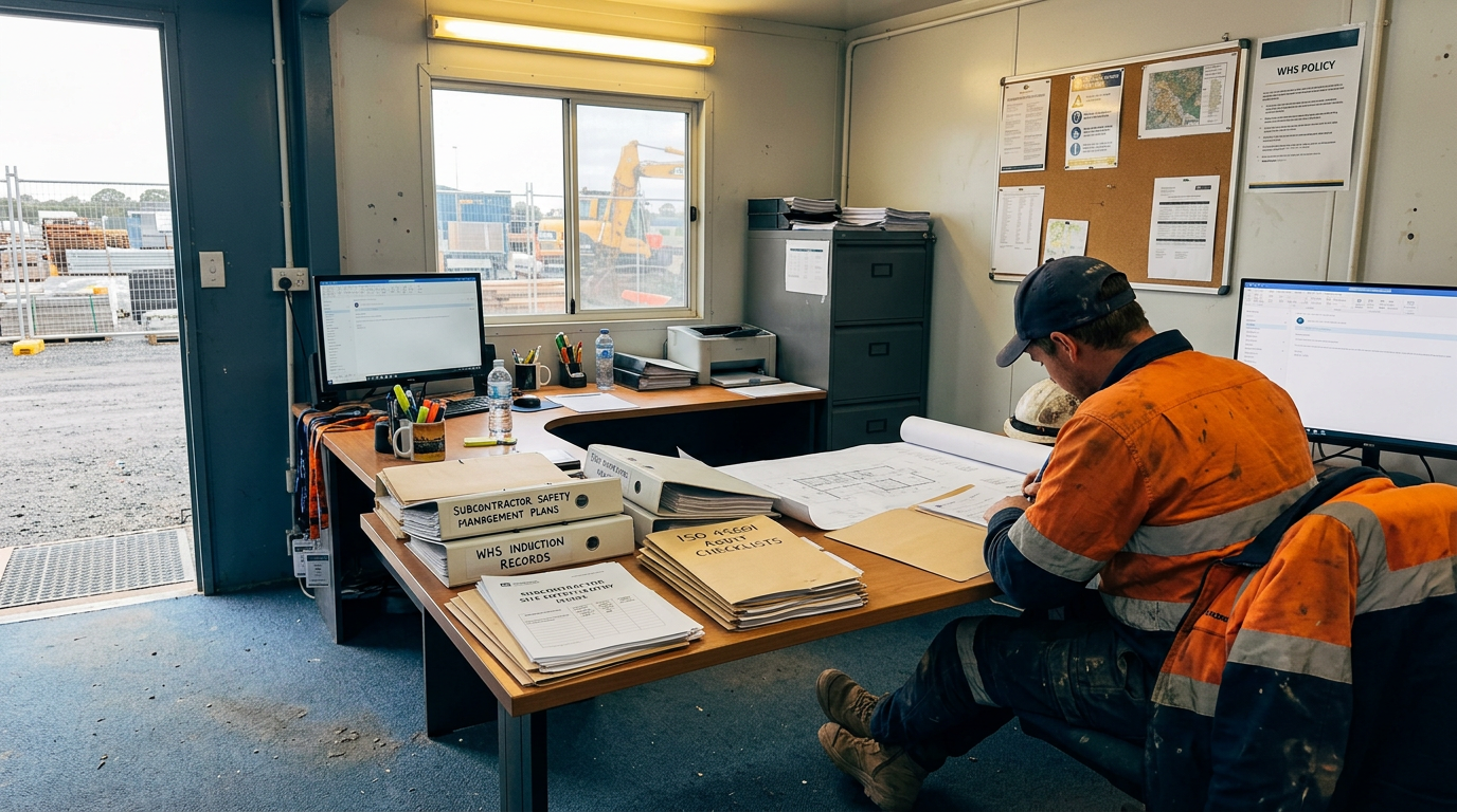 Sub-contractor Verification for Safety Sub-contractor management and verification for WHS compliance in construction.
