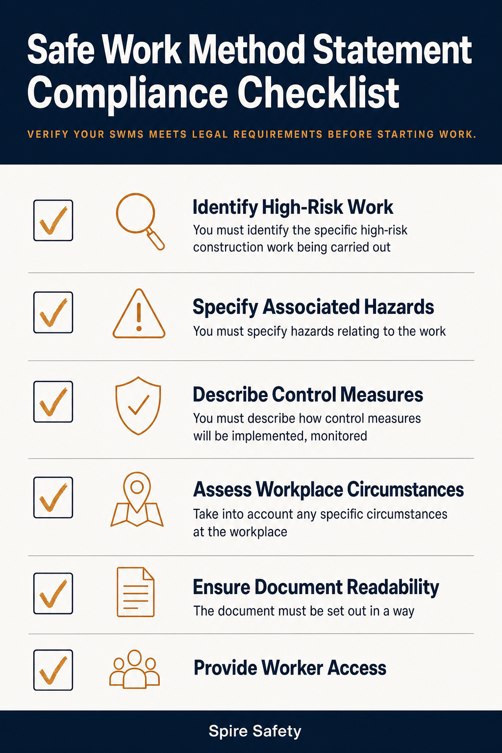 A Comprehensive Guide To Safe Work Method Statements infographic