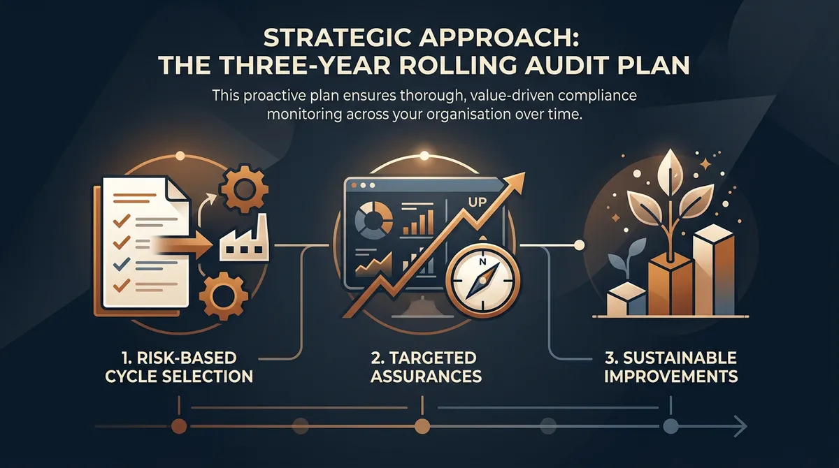 Three-Year Rolling Audit Plan Benefits ISO 19011 internal audit programme design: value of a three-year rolling audit plan.