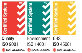 ISO Accreditation - SAI Global Marks (Ticks)