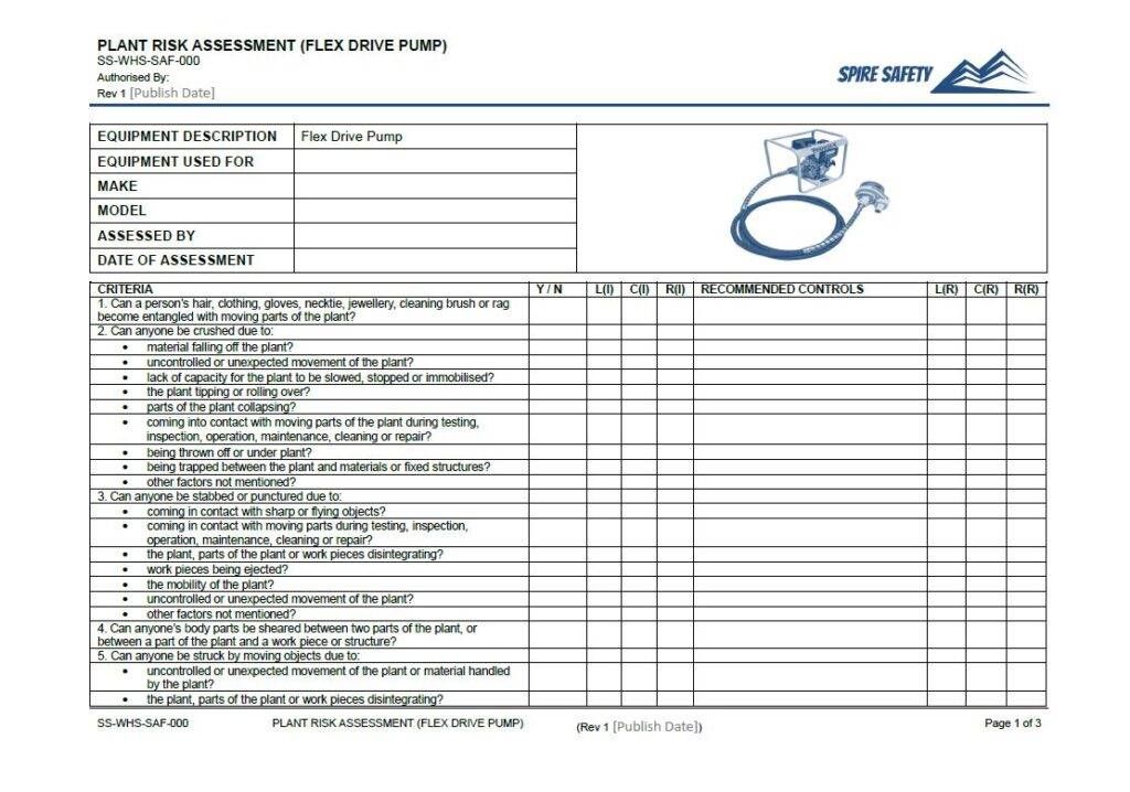 Flex Drive Pump Risk Assessment