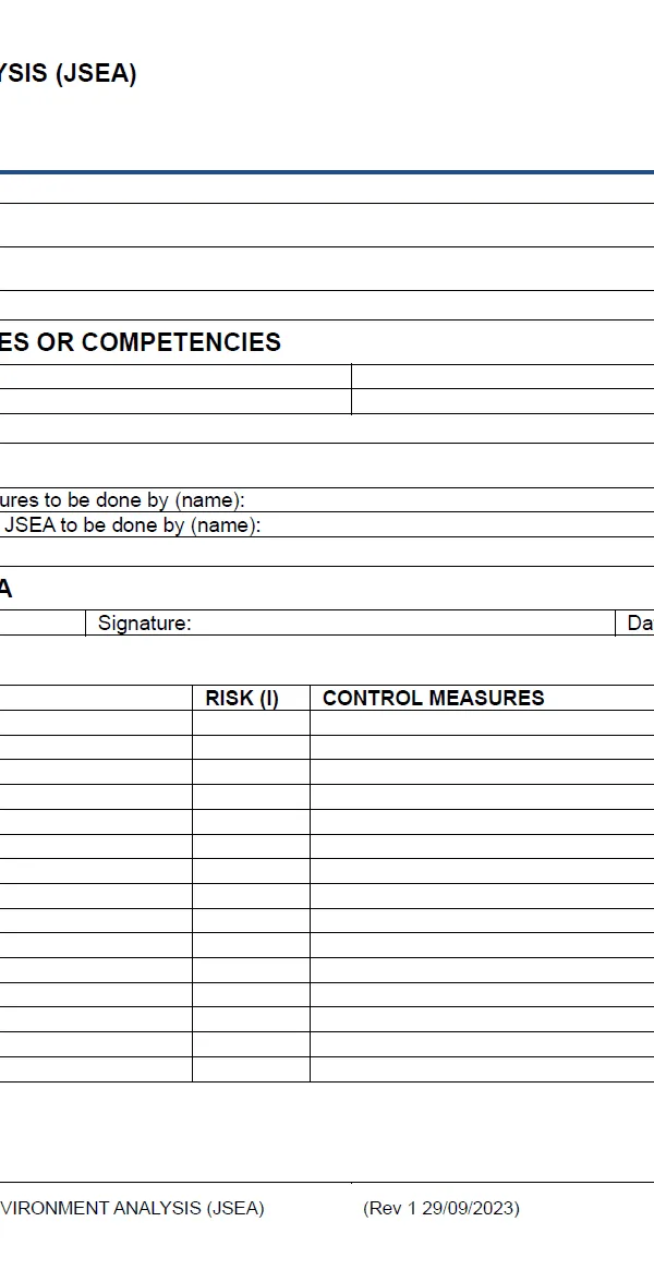 Manual Handling Risk Assessment Template | Spire Safety Consultants